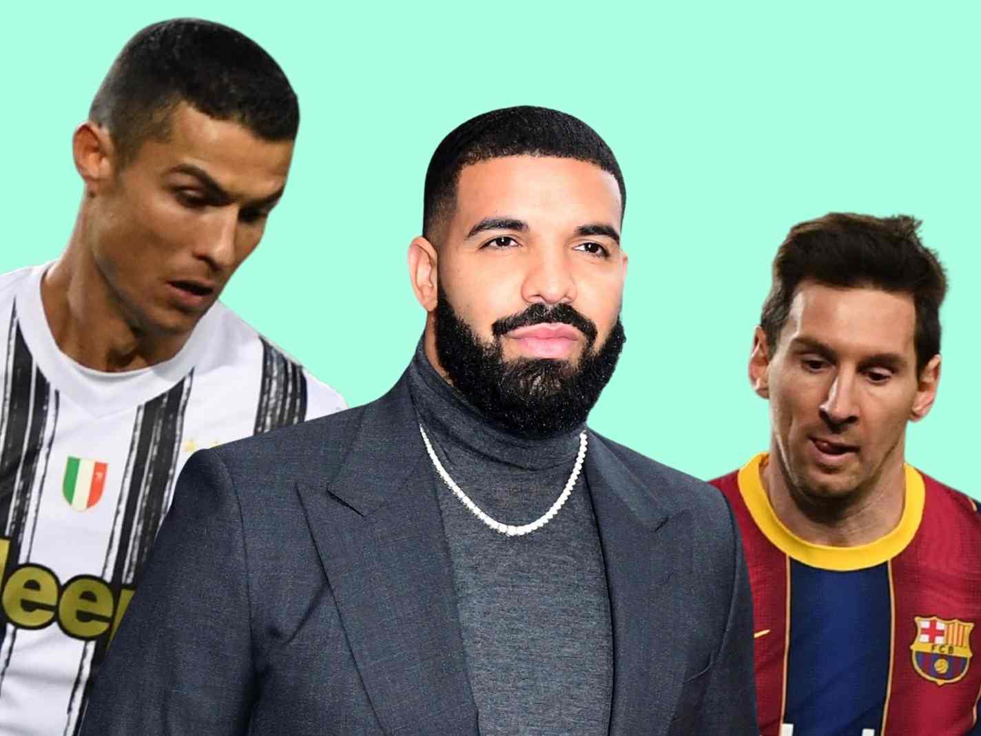 Drake namedrops Messi, Ronaldo and Champions League all in one track