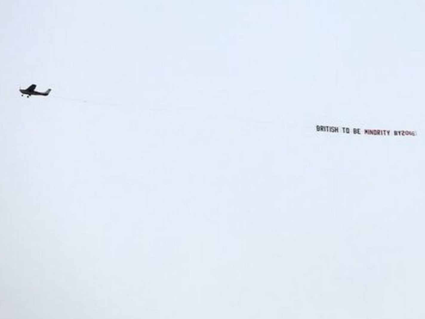 The Racist Banner That Loomed Over Etihad Before Liverpol v Man City Kick-Off