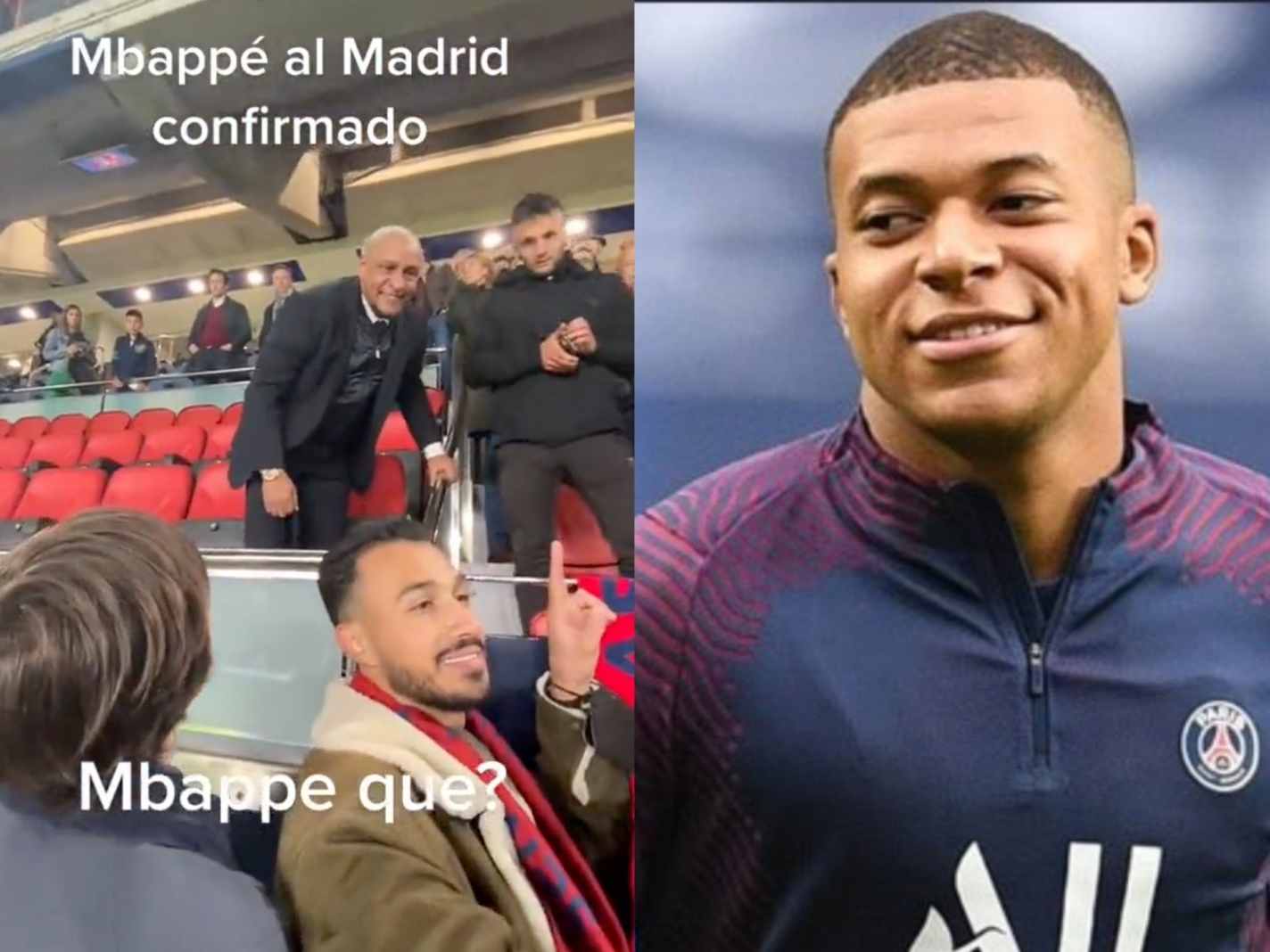 A Real Madrid fan got Roberto Carlos to confirm Kylian Mbappe is coming
