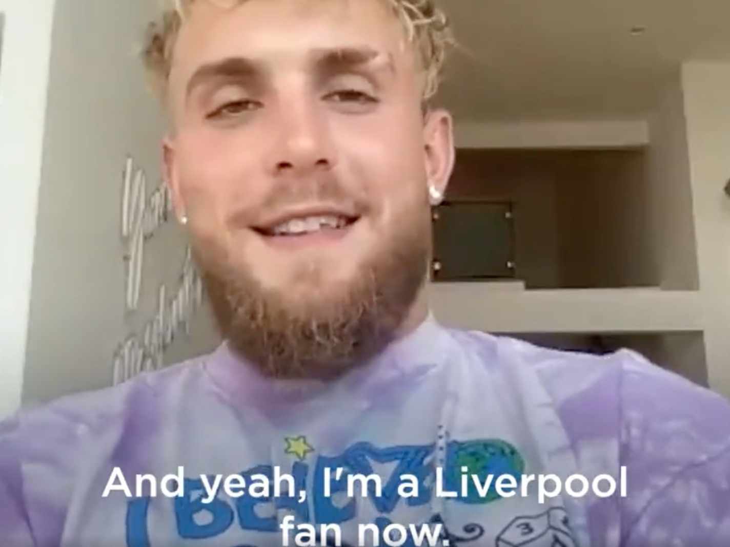 Jake Paul Reveals His Liverpool Fandom In The Most Obnoxious Way Possible