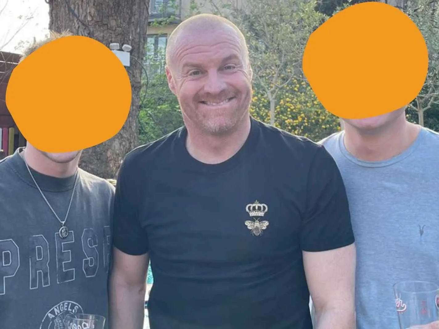 Sean Dyche out and about after getting sacked by Burnley