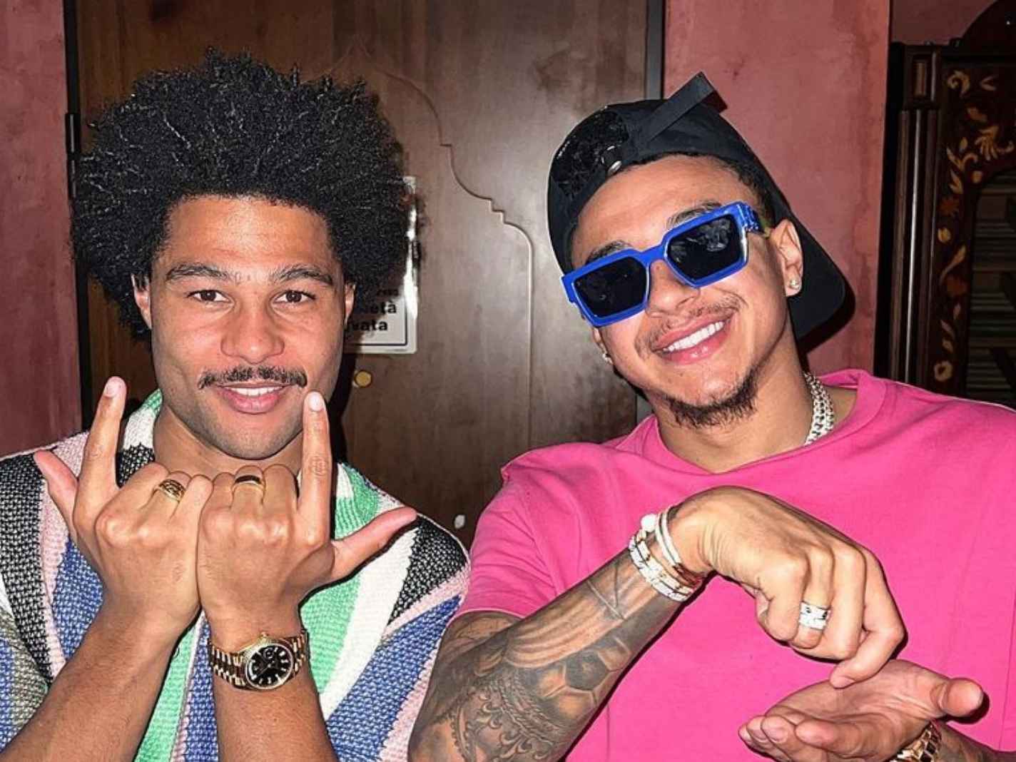 The unexpected link-up between Serge Gnabry and Jesse Lingard in Milan