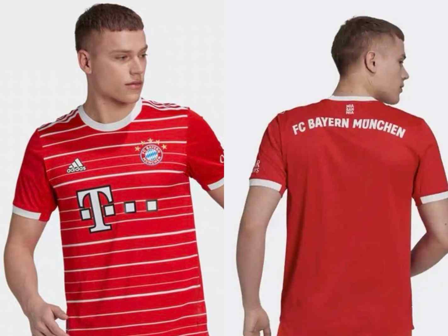 Bayern Munich home kit for 2223 season from Adidas leaks online