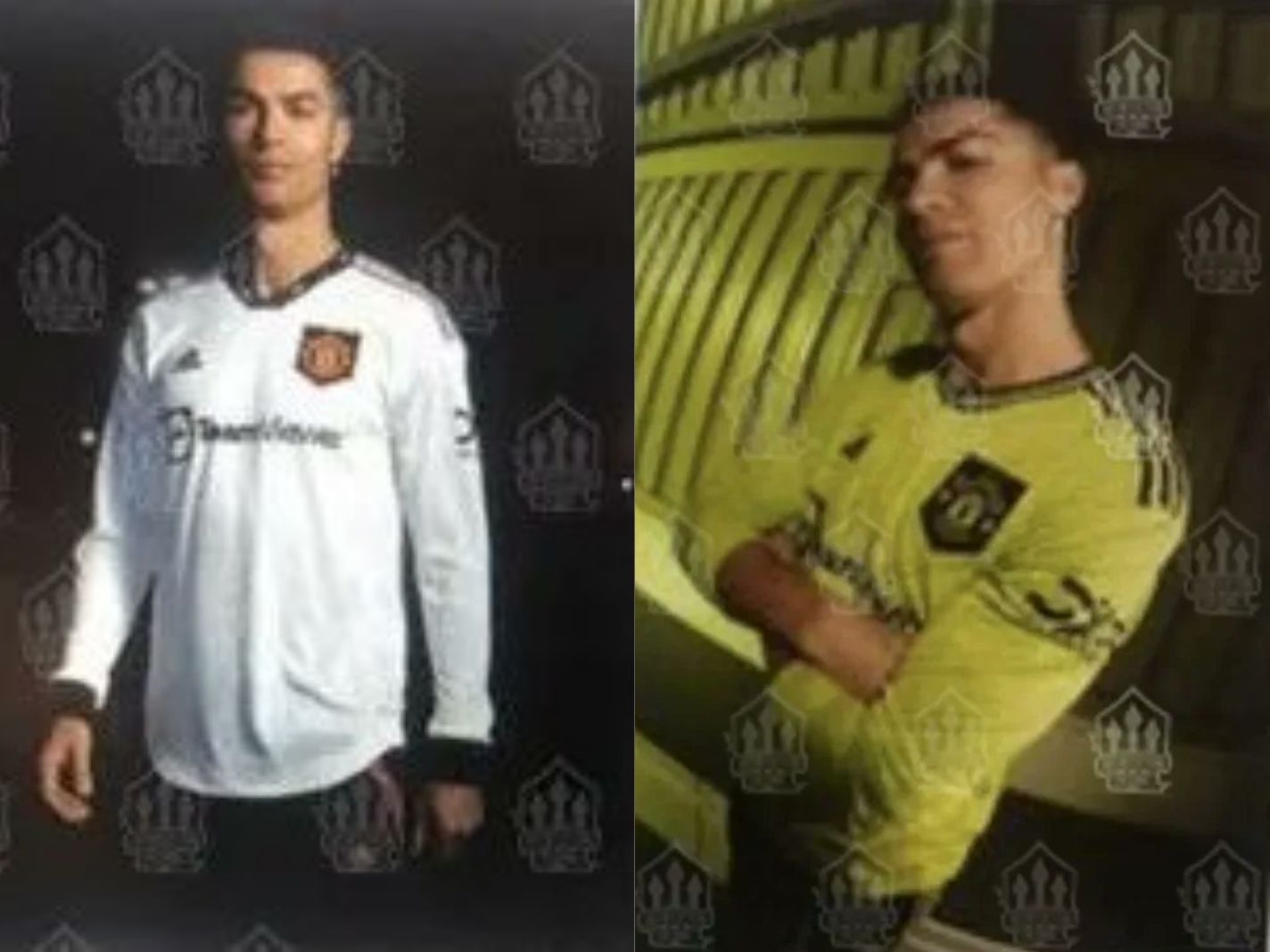 In this image - Cristiano Ronaldo wearing Man United away and third kit for 22/23 season