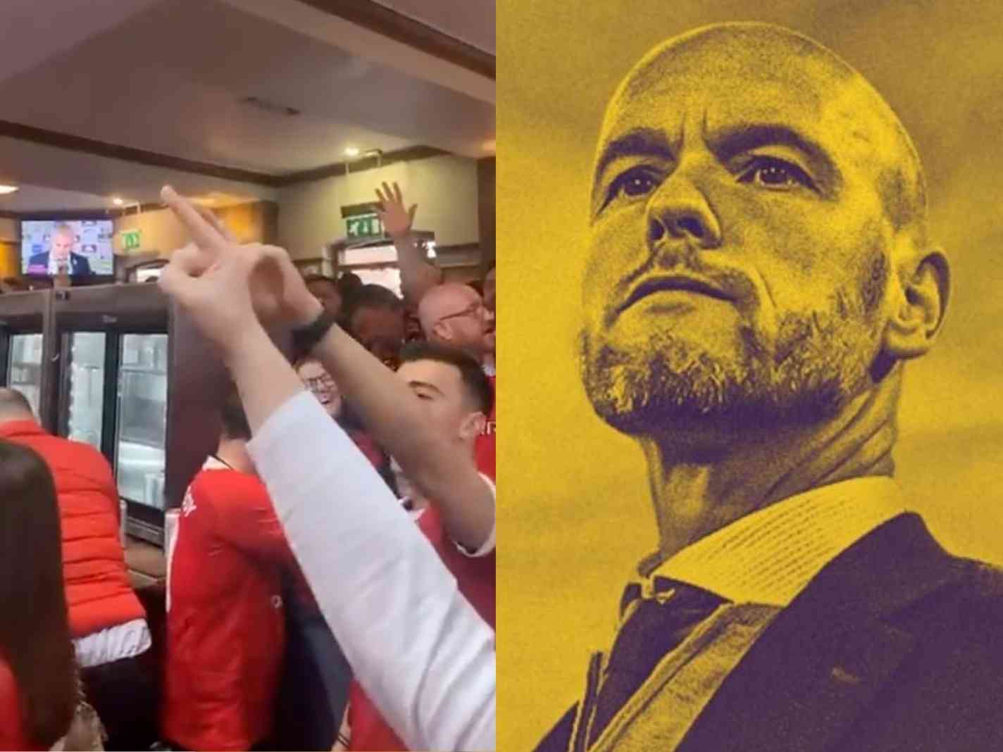 Man United fans aired a chant for new boss Erik Ten Hag