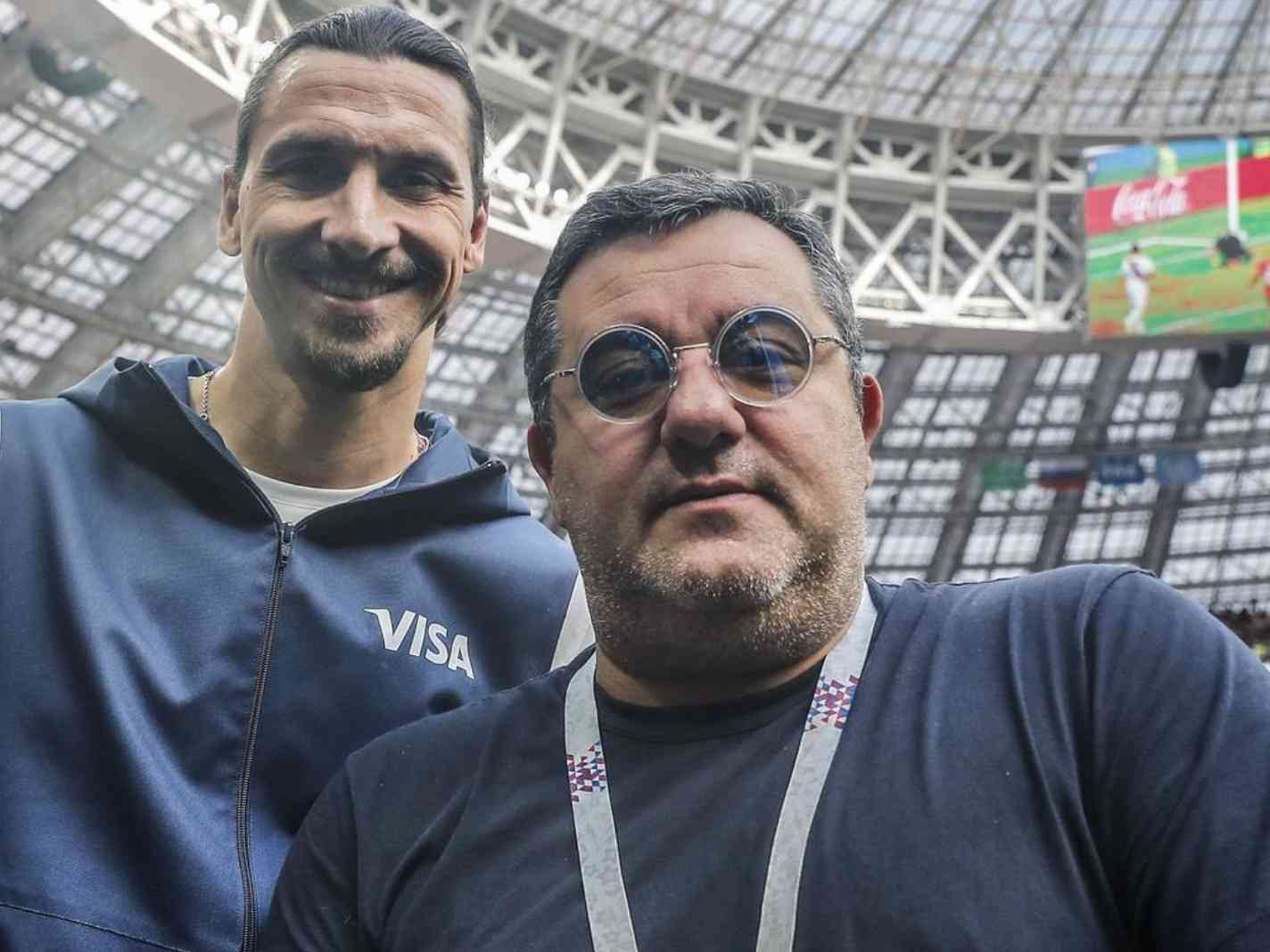 Zlatan Ibrahimovic and Mino Raiola