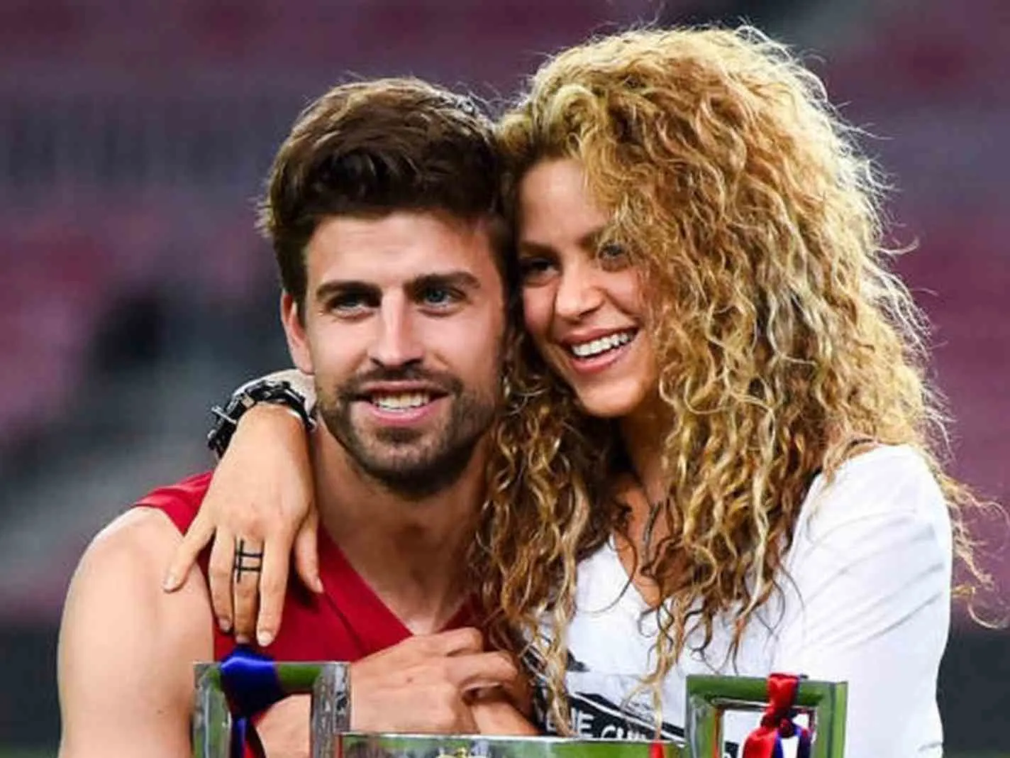 Gerard Pique and Shakira in happier times.