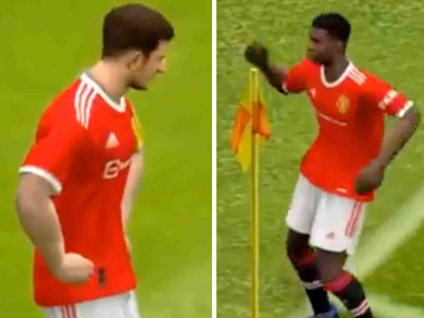 Man United players celebrate Harry Maguire's red card in bizarre eFootball edit