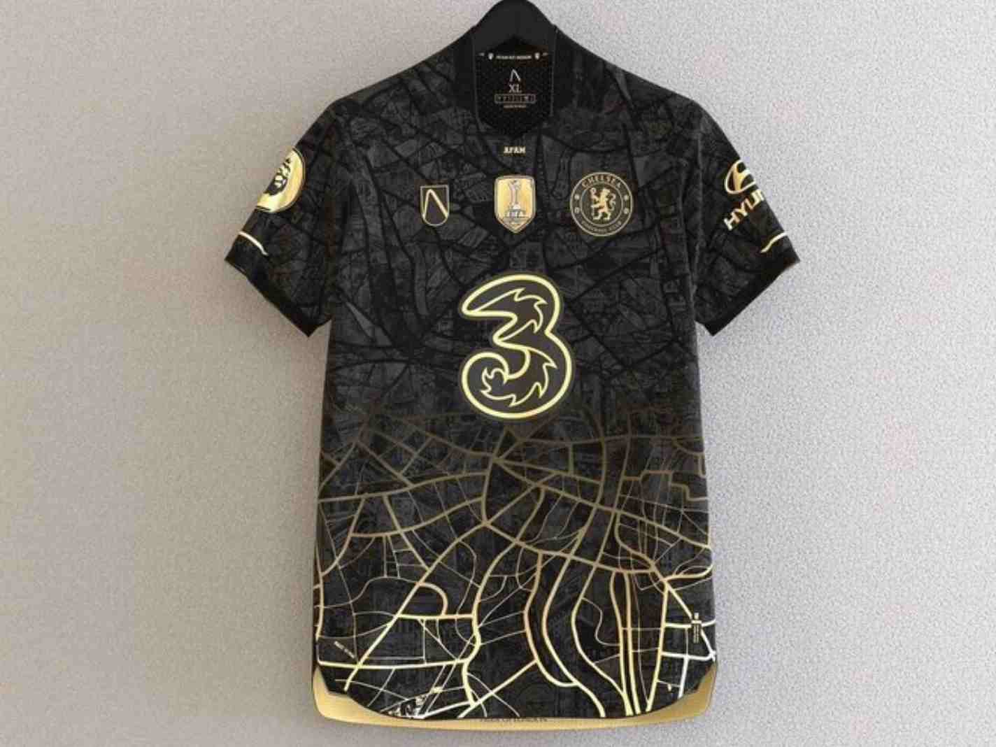 New Chelsea concept kit features a map of London