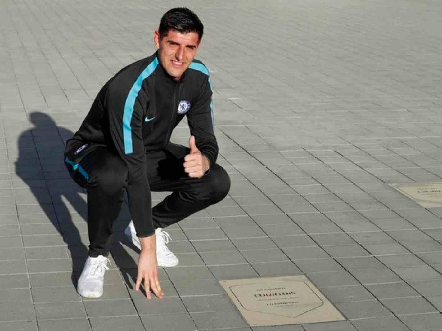 Reinstalled: Thibaut Courtois plaque at Atletico Madrid follows a tricky journey