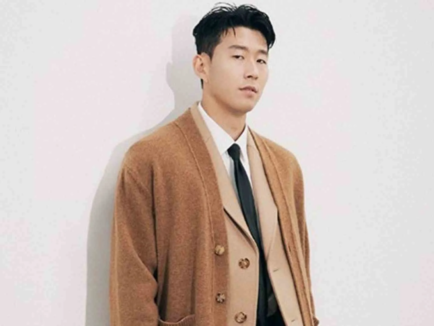 Son Heung-min poses for Burberry