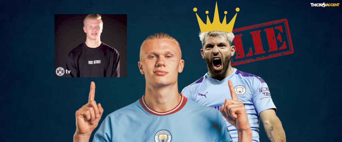 Erling Haaland Claims Aguero as His Idol But Old Video Shows He Lied