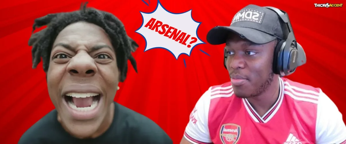 Ishowspeed leaves KSI in mud for supporting Arsenal