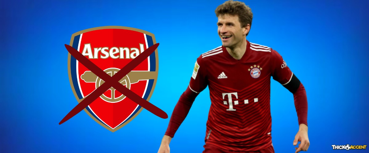 Thomas Muller Responds to Question If He’ll Ever Move to Arsenal