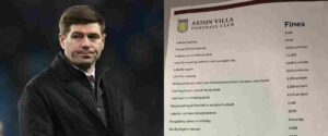 Steven Gerrard fine system at Aston Villa