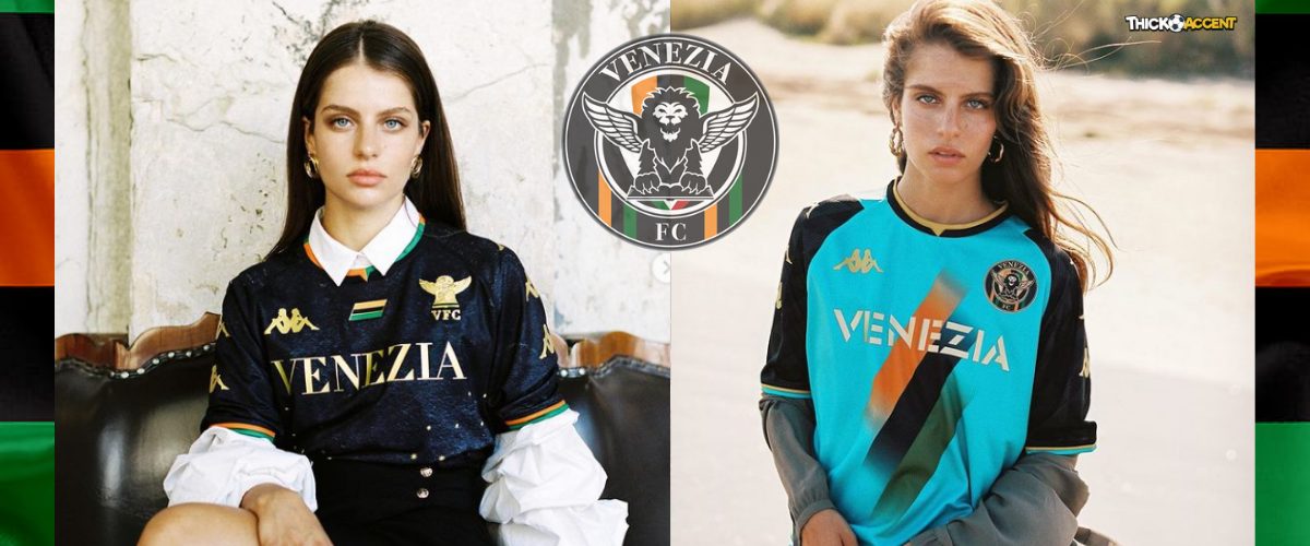 The Greek model who has become the face of Venezia FC kits