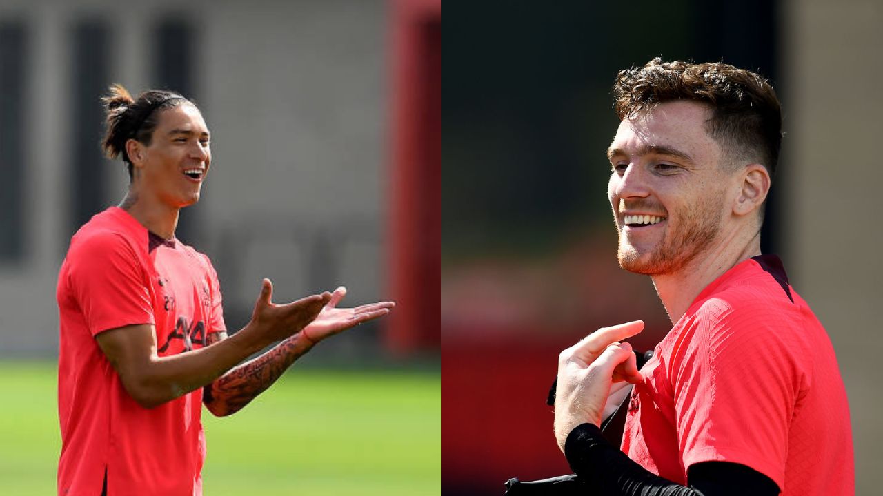 Adorable Moment Andy Robertson & Darwin Nunez Converse in Desperate Mix of Spanish And English