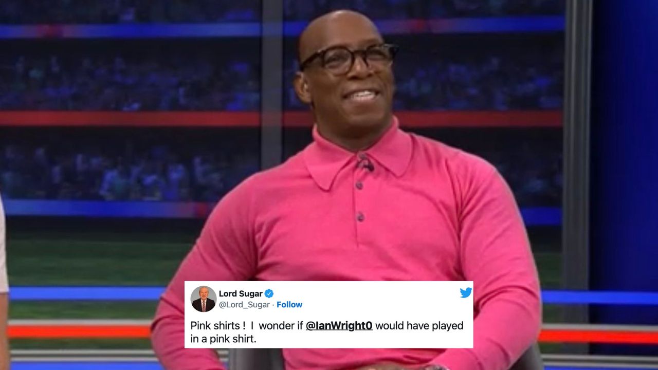 Ian Wright Makes Lord Sugar Look Like a Fool By Wearing Pink Polo on MOTD