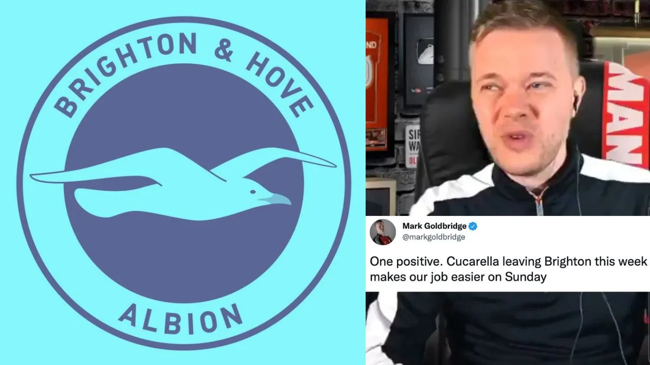 Mark Goldbridge gets served sweet humble pie with brilliant jibe from Brighton Twitter admin