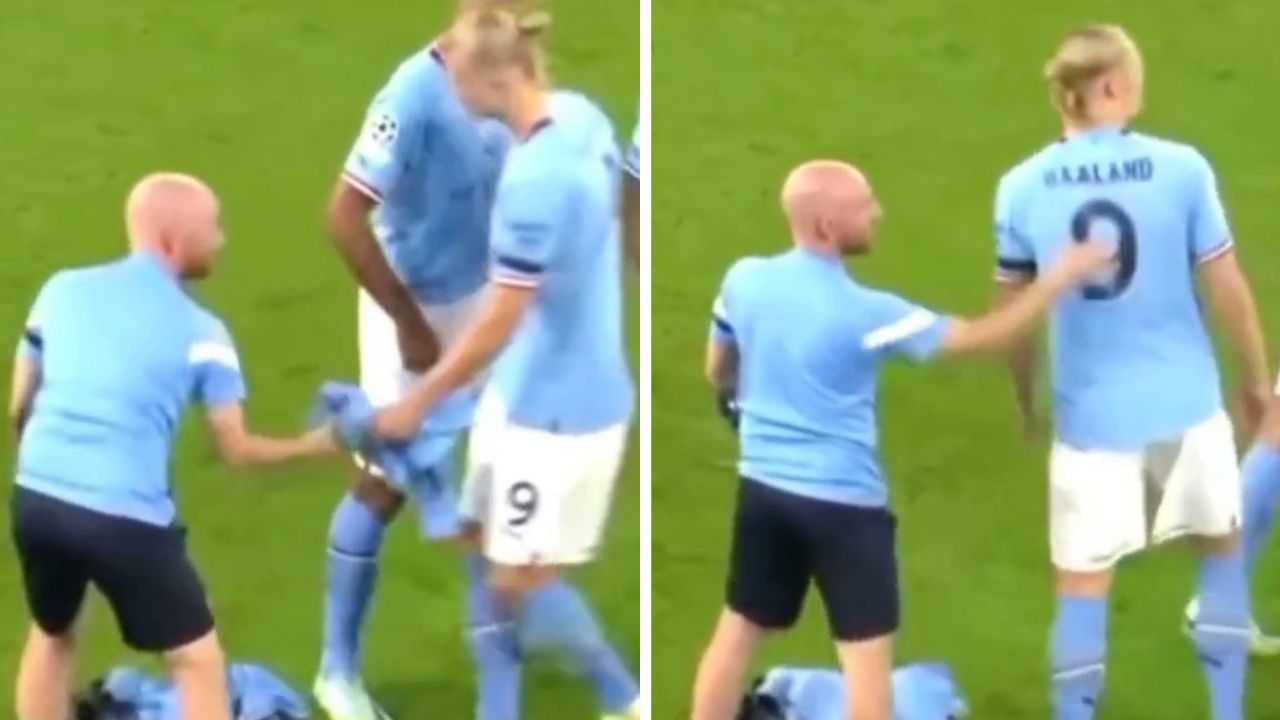 Erling Haaland Sets Example With Respectful Gesture For Man City Kitman