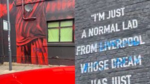 Football Rivalry Takes a Dark Turn as Everton Fans Deface Mo Salah Mural With Hateful Slur