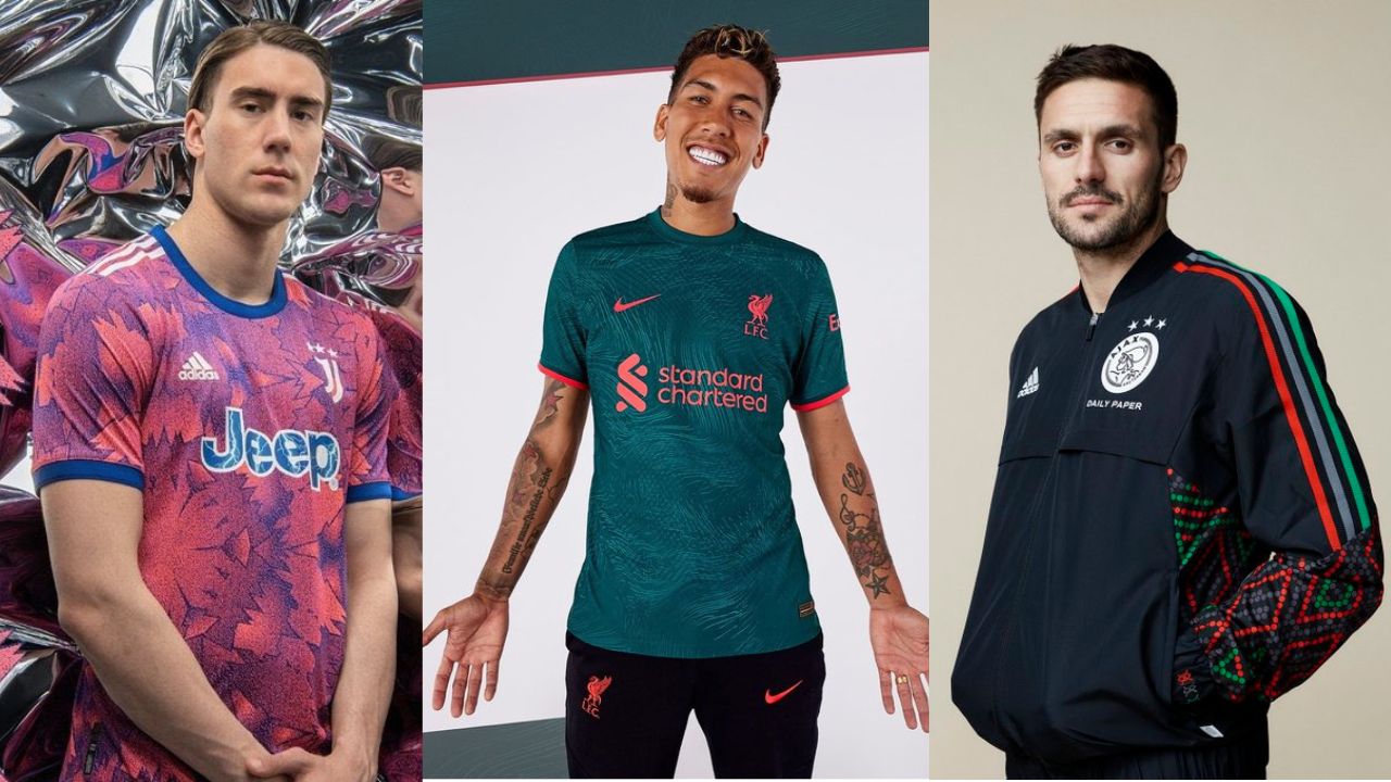 Nike Unveils Exotic Ajax, Liverpool And Juventus Third Kit Range For 22/23 Season