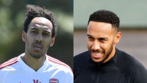 Aubameyang’s hairline looks a lot better now