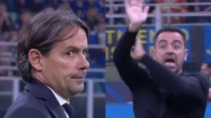 Inzaghi and Xavi’s reaction to disallowed Barcelona goal