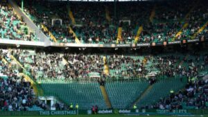 Celtic Fan Group Green Brigade Display Anti-Monarchy Stance With Empty Seats