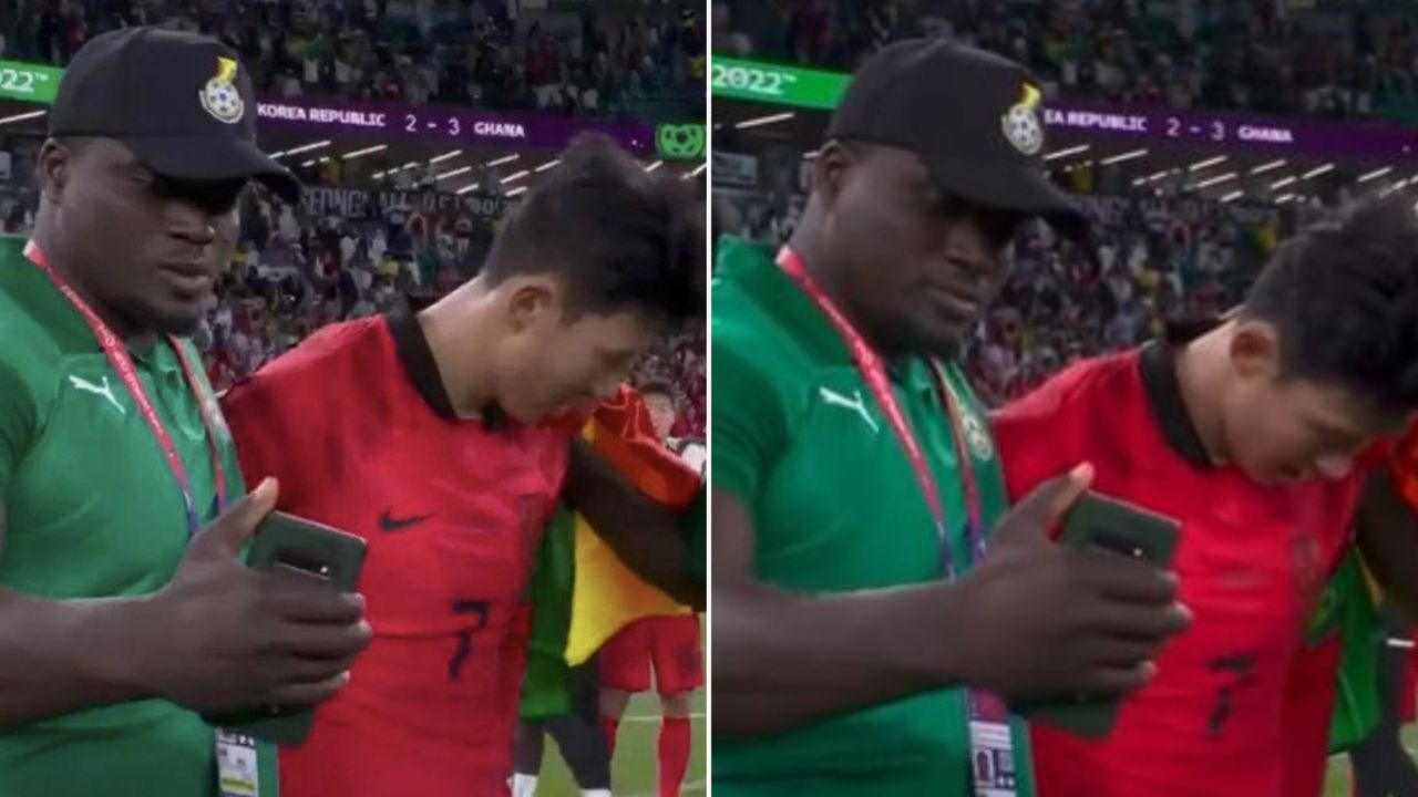 Ghana Coach Shows Worst Way To Take A Selfie With Son Heung-Min