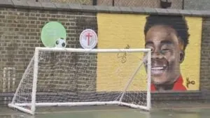 Look Bukayo Saka Gets A Wall Mural From School He Once Studied At