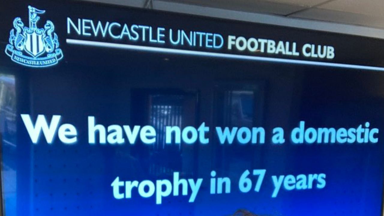 The Motivational Message That Greets Newcastle Players In Training These Days