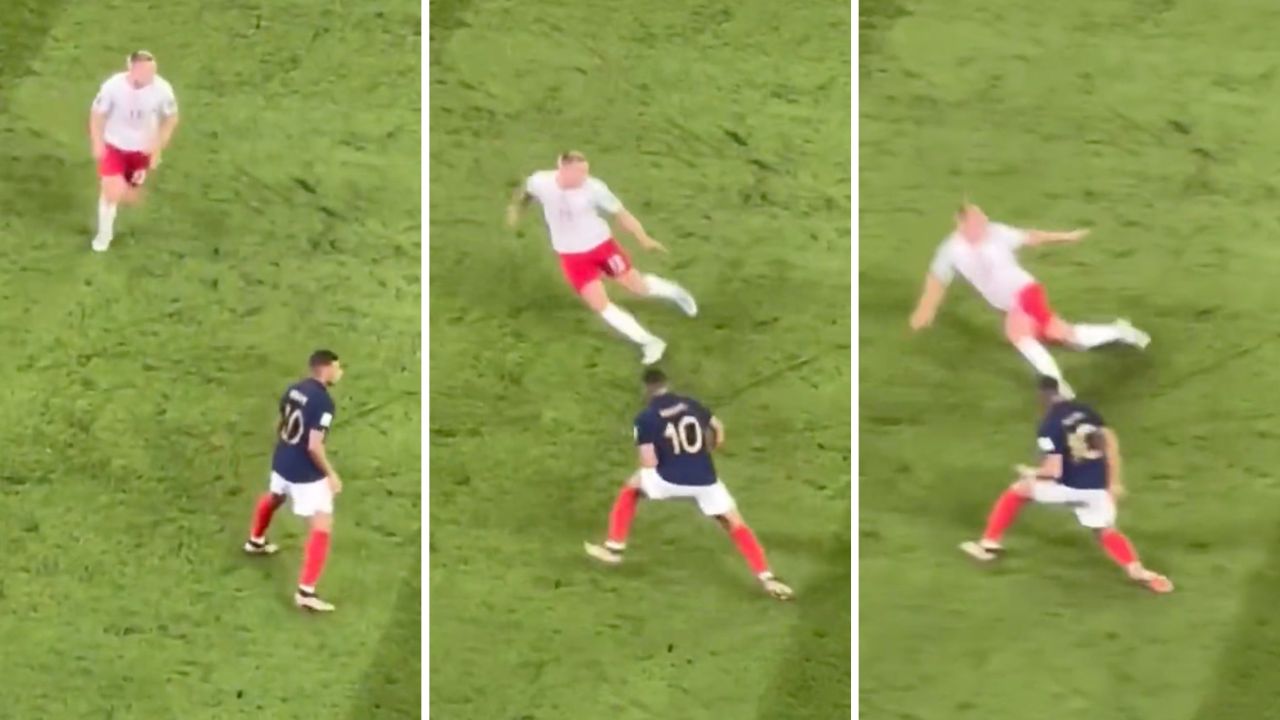The Ruthless Feint From Kylian Mbappe That Made Rasmus Kristensen Look Silly
