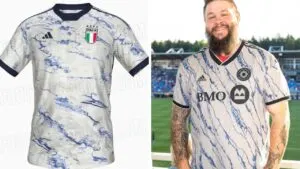 Adidas accused of copying Montreal Impact and Arsenal kit design for Italy