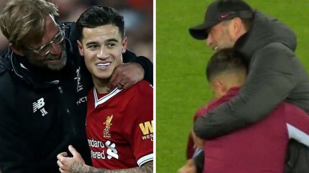 Adorable Jurgen Klopp and Philippe Coutinho hug gets Liverpool fans nostalgic