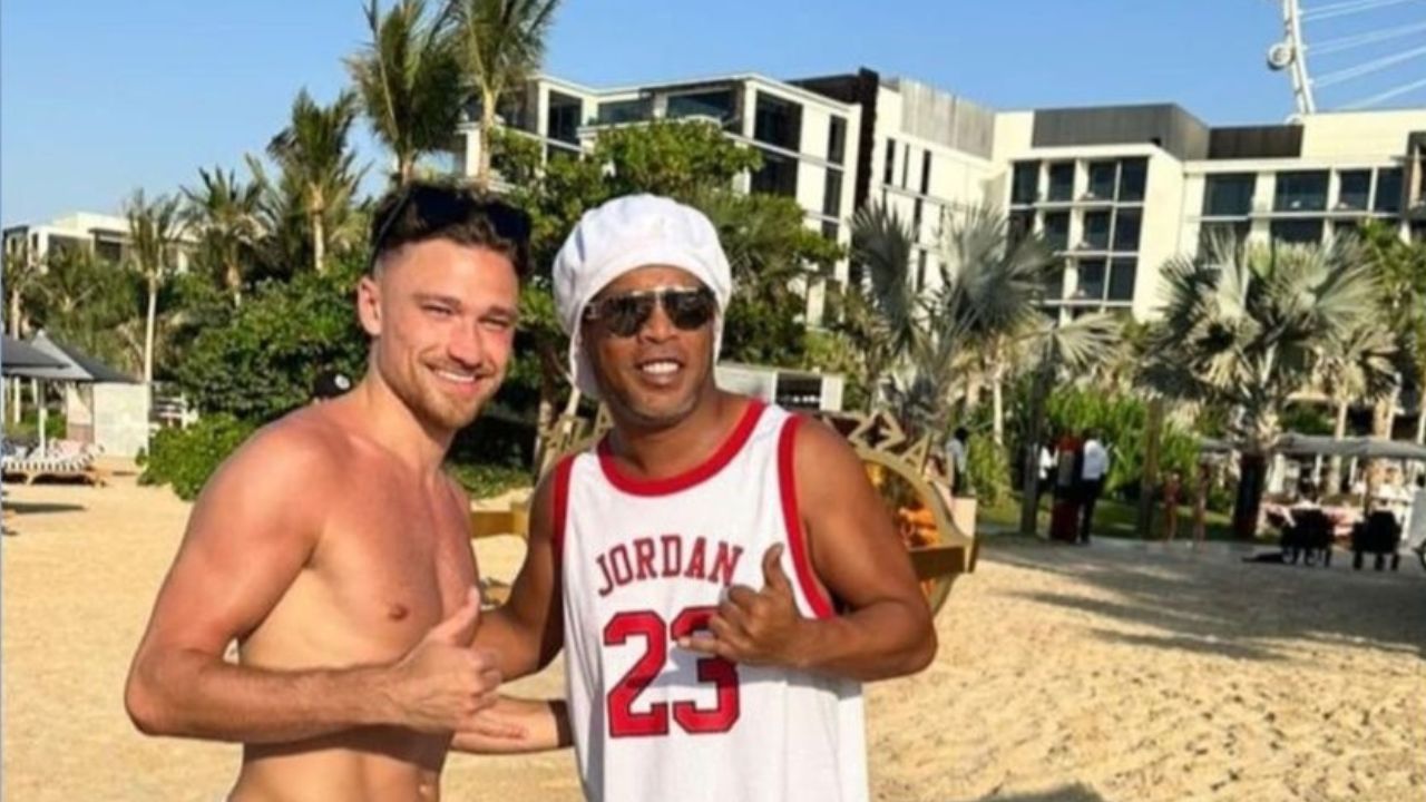 Living His Best Life: Twitter Reacts To Matty Cash Chilling With Ronaldinho
