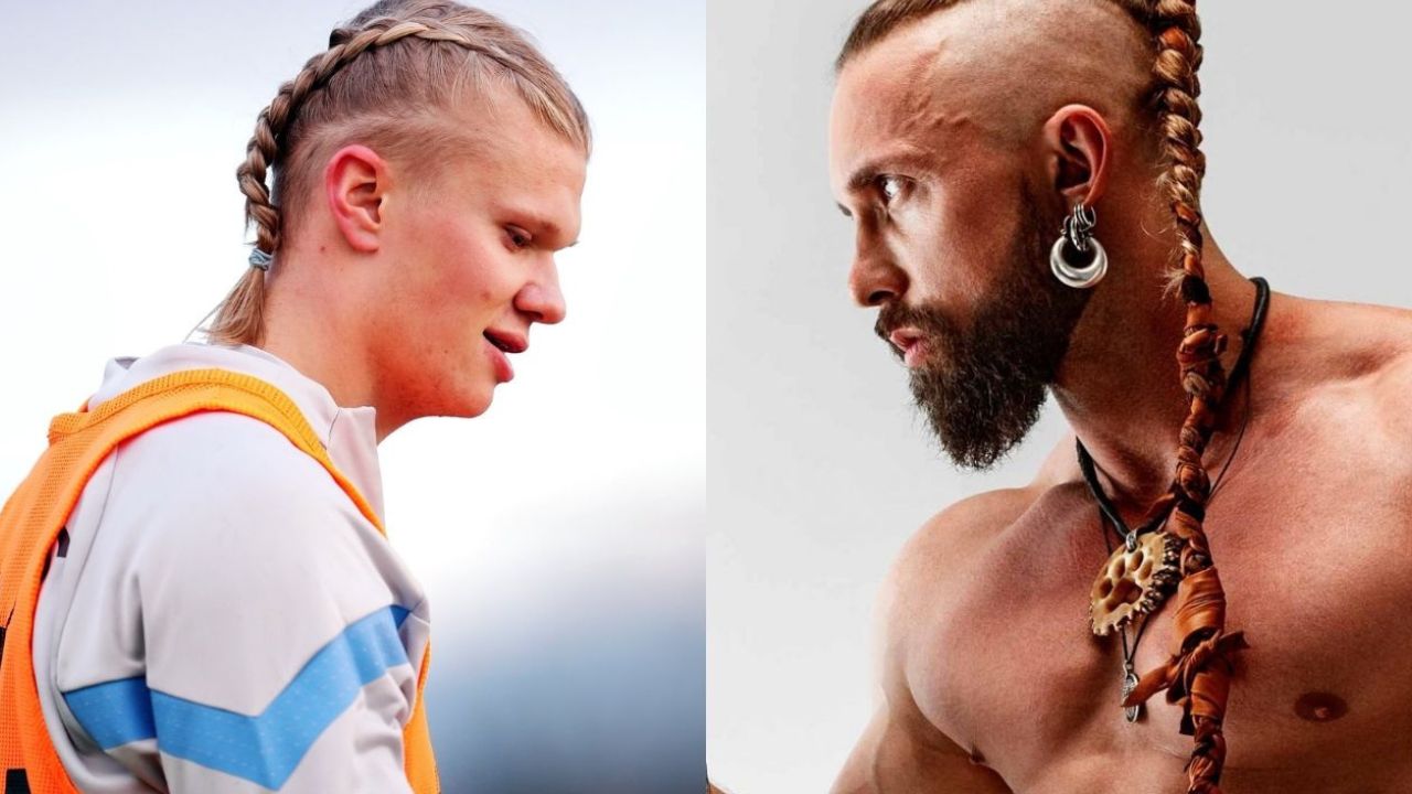 Look: Erling Haaland debuts new Viking braid hairstyle in training