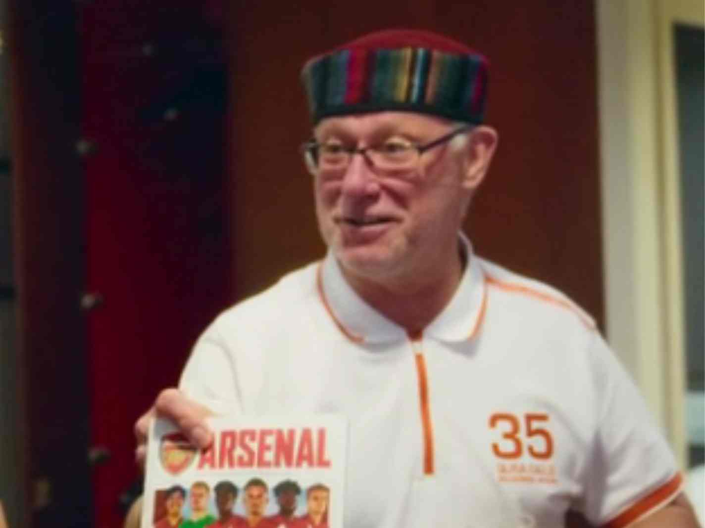 Aaron Ramsdale’s father is the ultimate football dad who rocks a traditional Buddhist hat