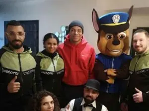 Mbappe at Hakimi’s son’s birthday