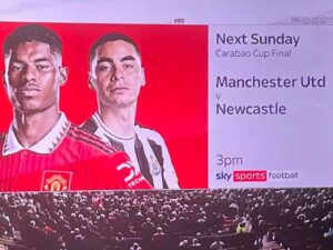 The Sky Sports Graphic Controversy Ahead Of Carabao Cup Final Between Man U And Newcastle