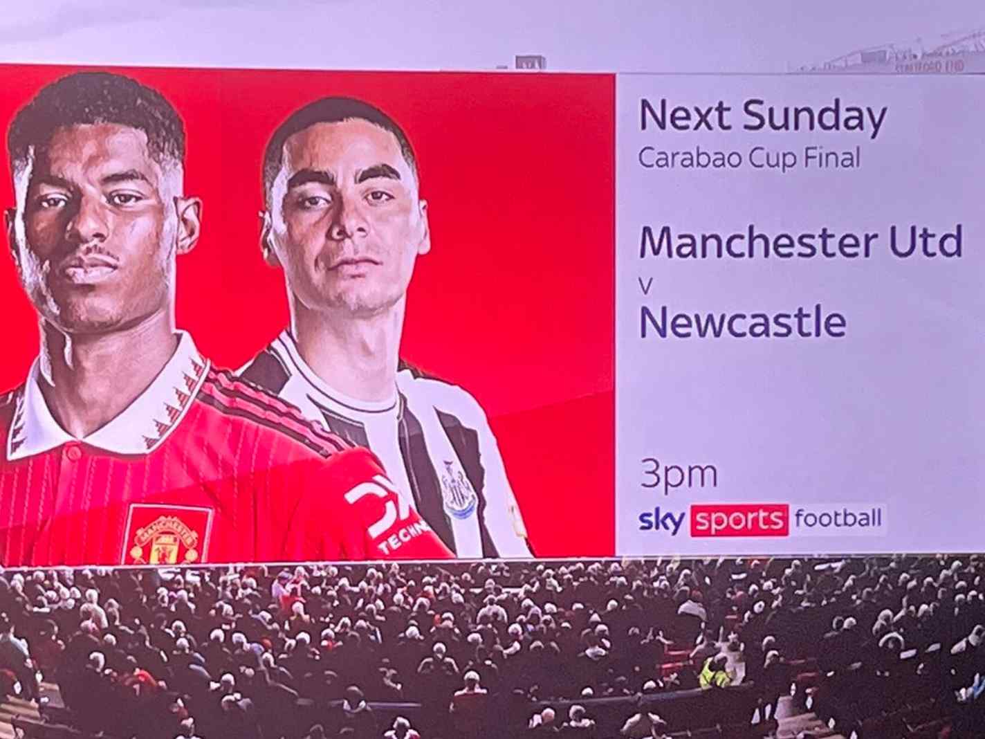 The Sky Sports Graphic Controversy Ahead Of Man U vs Newcastle Carabao Cup Final