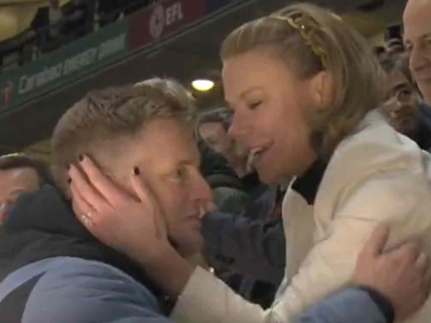 Was Amanda Staveley’s post-match PDA with Eddie Howe and Newcastle players too much?