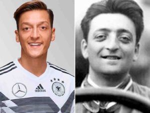 Are Doppelgangers Mesut Ozil And Enzo Ferrari Related