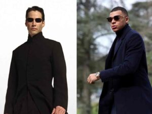 Look Kylian Mbappe Turns Up To France Camp As Neo From The Matrix