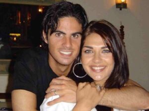 Mikel Arteta and his wife Lorena Bernal