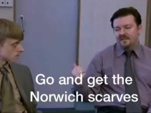 What is the Norwich Scarves meme and why is it haunting Man United fans