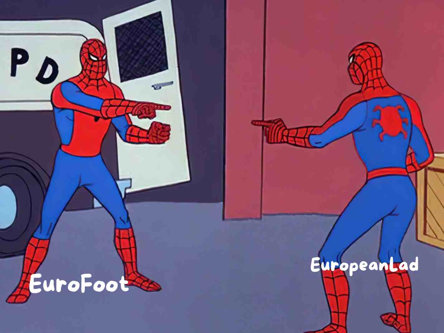 EuroFoot and EuropeanLad Twitter Screenshot Rivalry is an Instant Meme