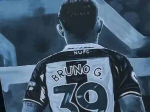 Fan Art Brings Bruno Guimaraes and a Newcastle Supporter Together