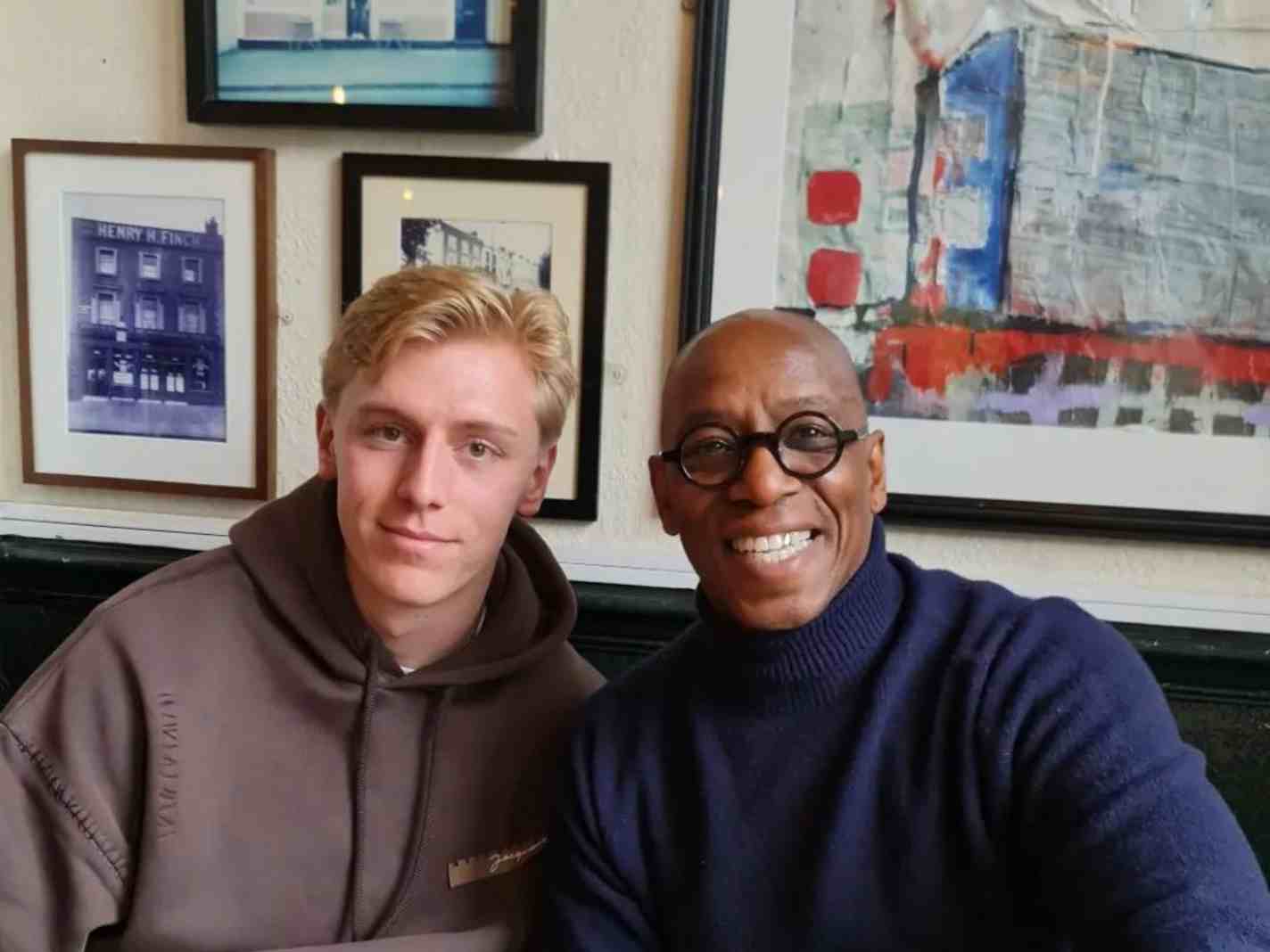 From One Striker to Another: Ian Wright Bonds with Arsenal Loanee Mika Biereth