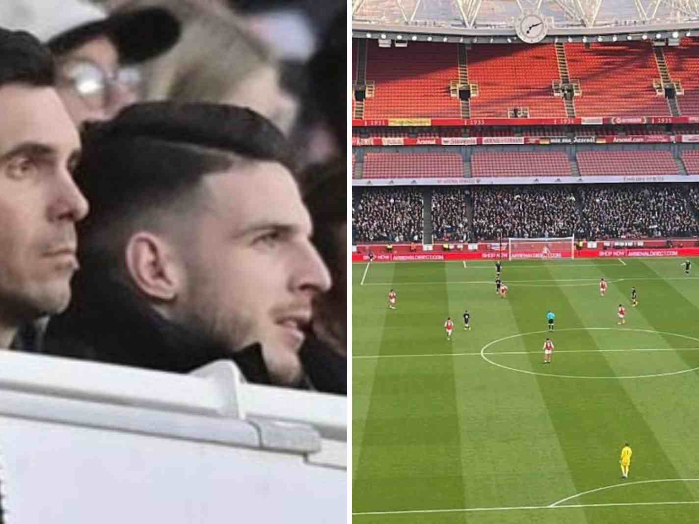 Senior Star Declan Rice Shows Up to Cheer on Future of West Ham United
